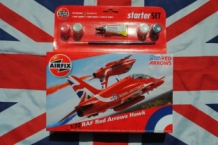 images/productimages/small/RAF Red Arrows Hawk Airfix Starter Set A55202B voor.jpg